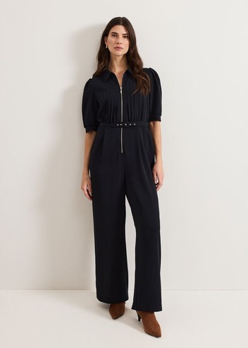 Phase Eight Candice Zip Jumpsuit Navy Canada | WDYFIZ-126